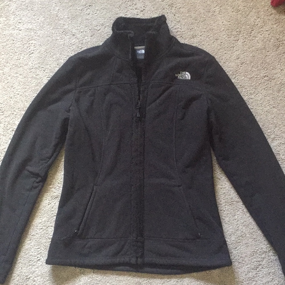 The North face black fleece lining jacket